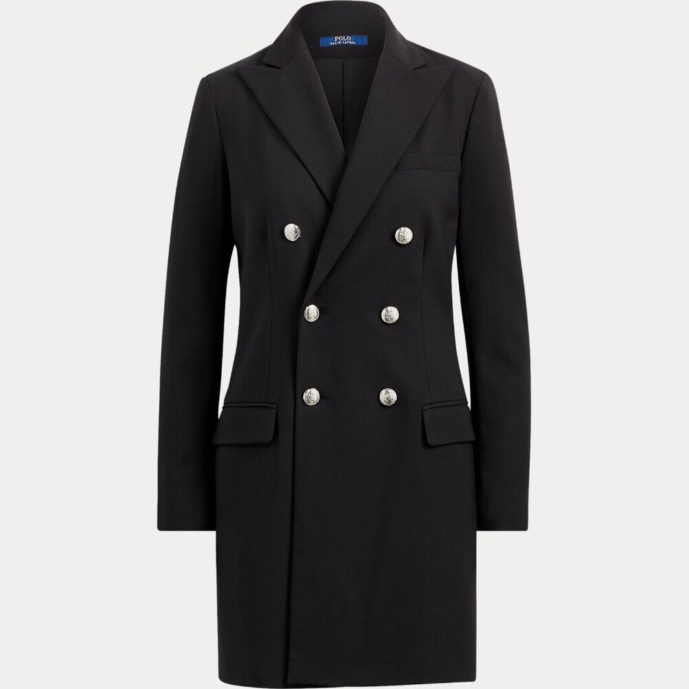 Polo Ralph Lauren Double-Breasted Wool Black Blazer